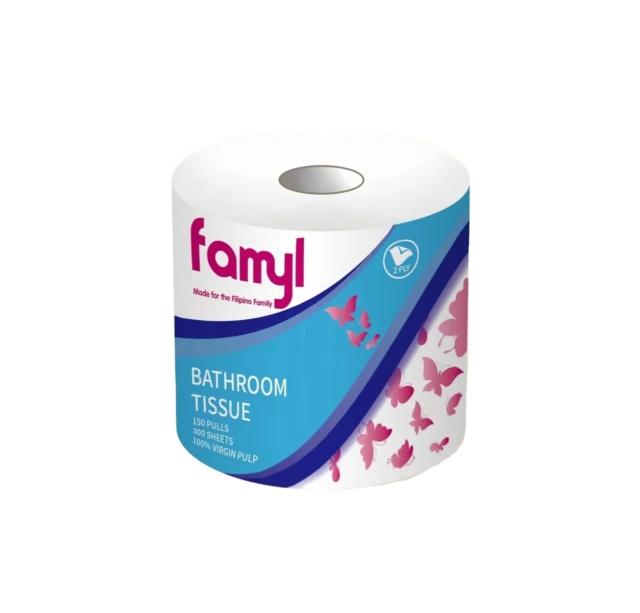 High Quality Smooth Strong Cheap Wholesale Customized Embossed 2/3/4 Ply Individual Packing Toilet Paper Rolls