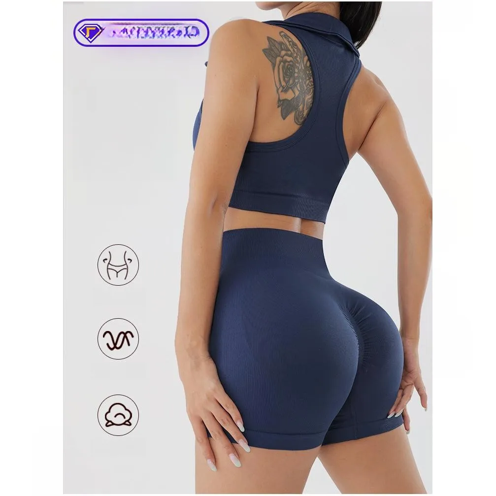 Women Yoga Set Female Beautiful Back Latest One Piece Fabric Manufacturers Shirt Wide Leg Custom High School Sexx Leggings Photo