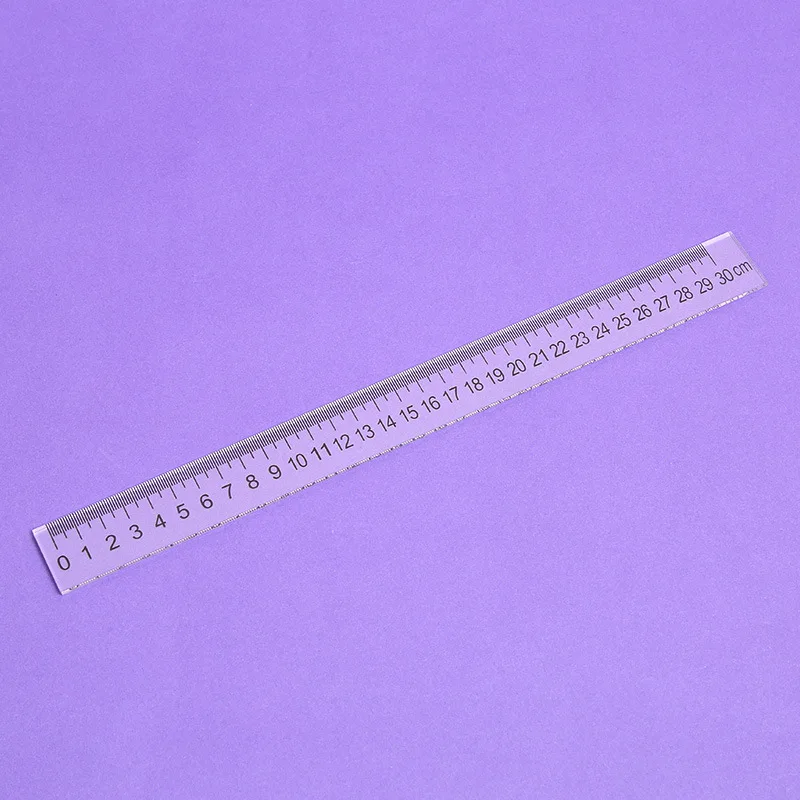 Acrylic Ruler Customized Manufacturer CNC Laser Cut Transparent Popular Charms Holographic Clear Charms Customization Rule