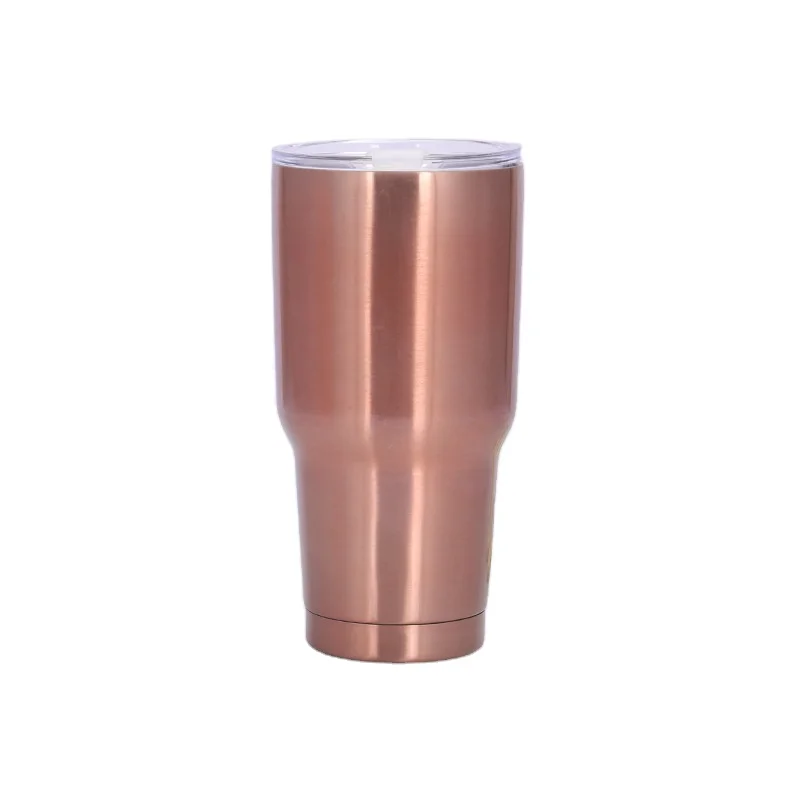 Custom Logo Vacuum Stainless Steel 30oz Car Water Bottle Coffee Iced Cup For Business