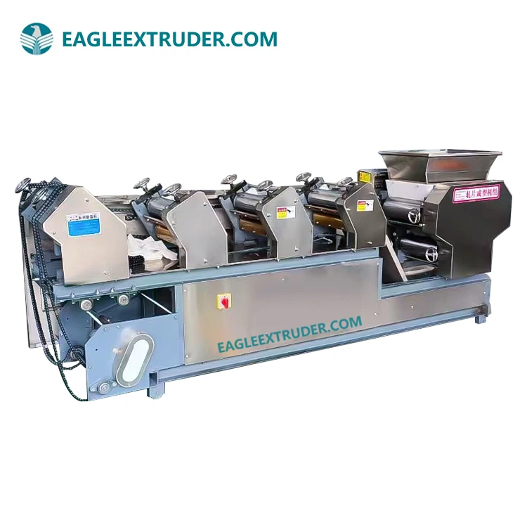 Jinan Eagle New Automatic PLC Bearing Core Equipment Easy Operate Snack Machine Making Fried Wheat Flour Crackers/Sticks Food