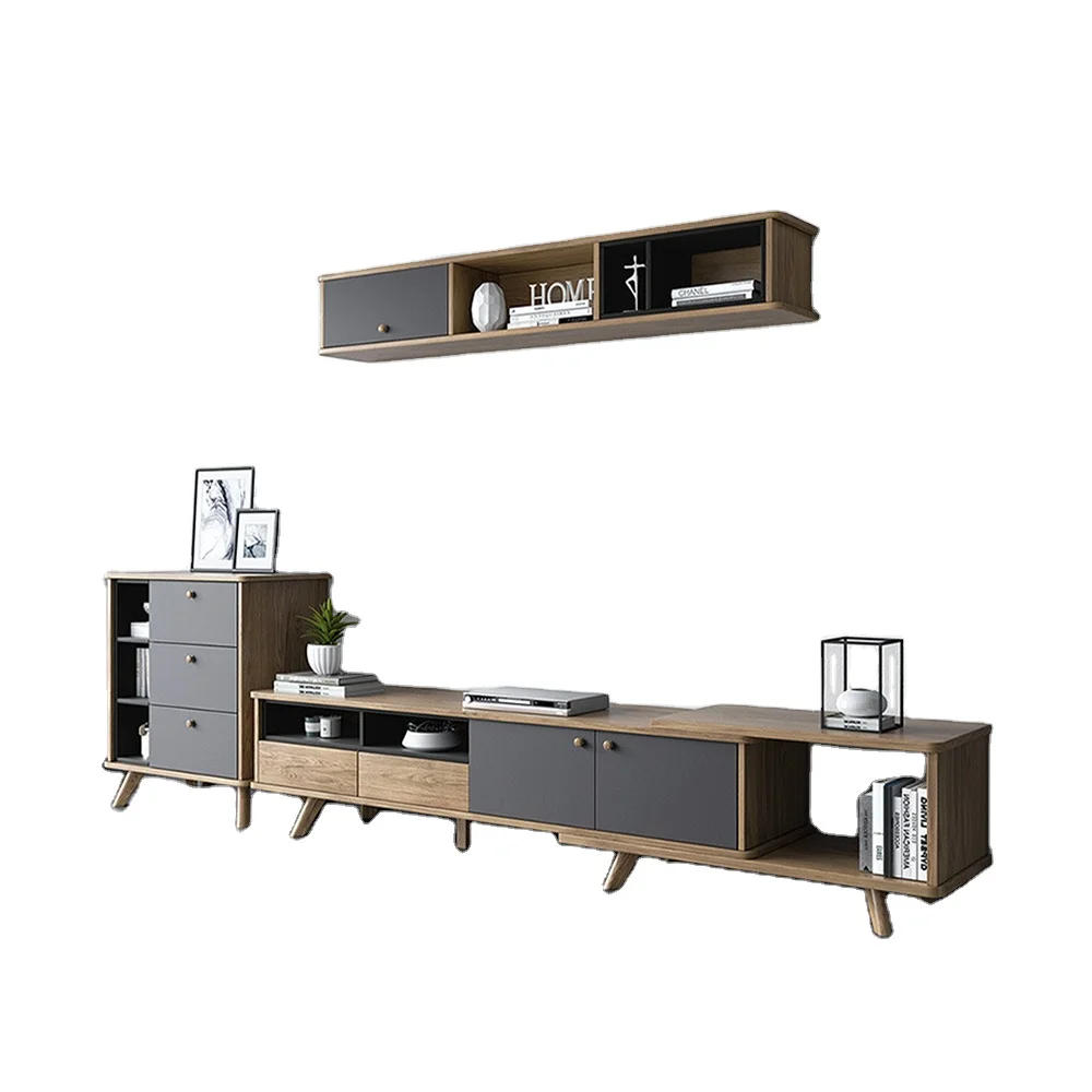 2023 Living Room Furniture Tv Stand Modern With Coffee Table Extendable Space Saving Living Room Tv Stand Cabinet Design