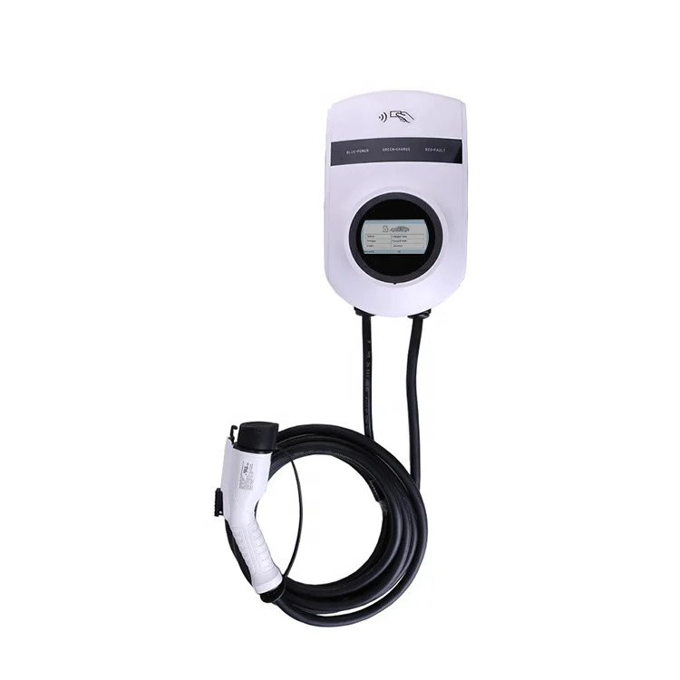 Type 2 Plug European 7.2KW Power IP55 32A AC EV Charging Station Leak Protection Wallbox EV Fast Charging Station 7.2KW