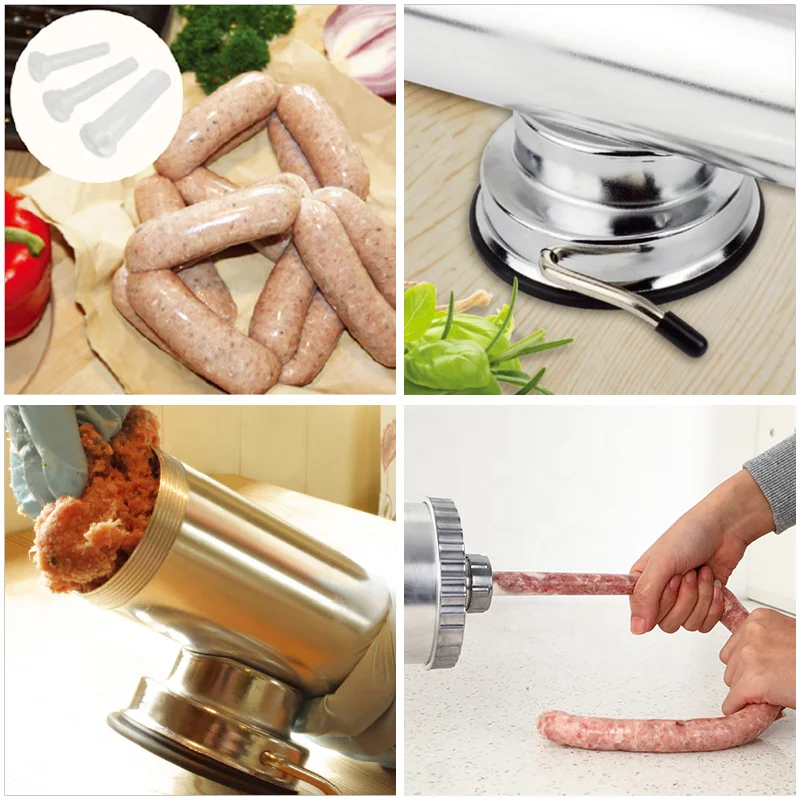 5 LBS Horizontal Stainless Steel Sausage Stuffer Meat Filler