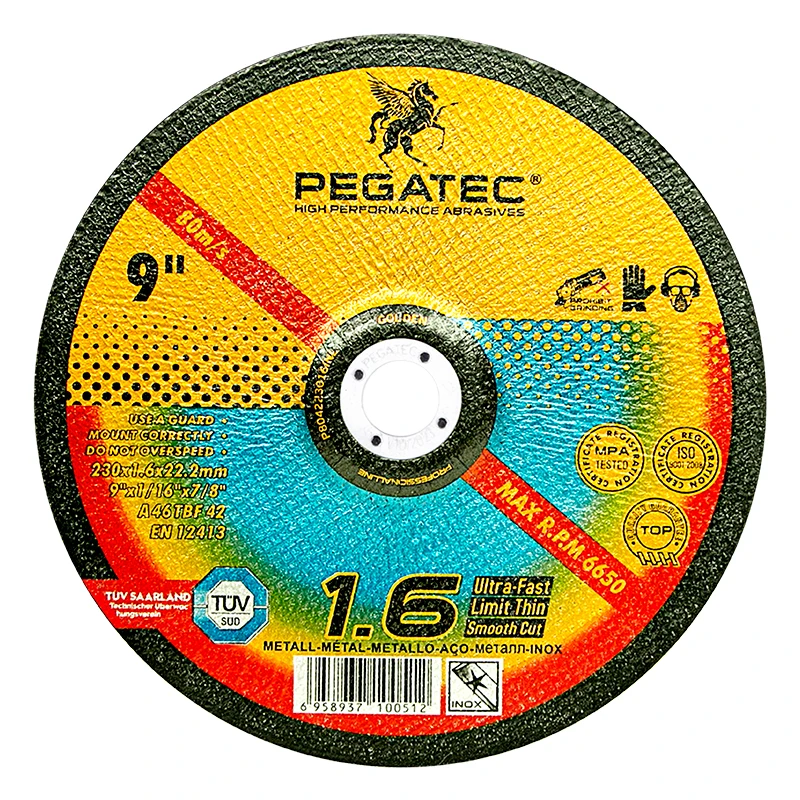 PEGATEC Cutting Wheels 30 Pack, 30% Performance Up Cut Off Wheels Ultra Thin 9x1/16x7/8-inch Cutting Disc