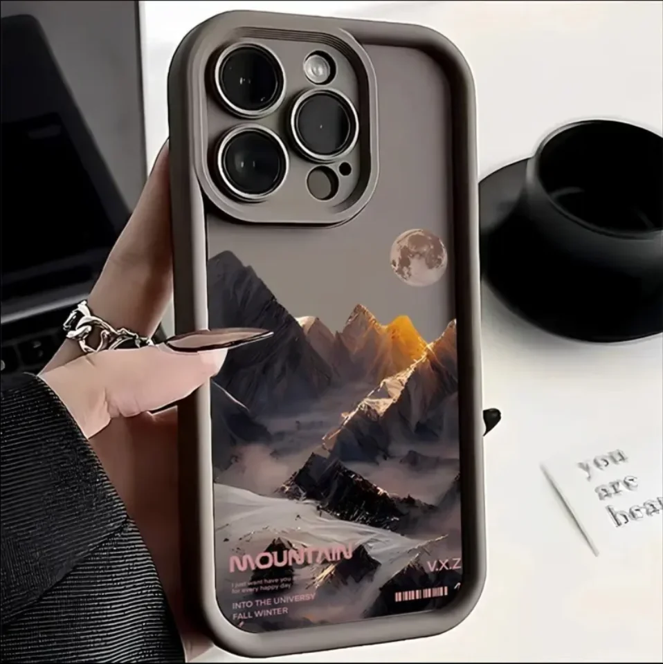 Mountain Scenery Phone Case For IPhone 15 Pro Max 14 13 12 11 Pro Max XS X XR 7 8 Plus SE 2020 Shockproof Bumper Back Case Cover