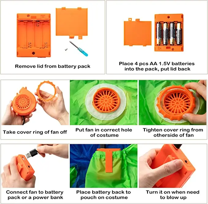 Adult Funny Animal Inflatable Giant White Polar Bear Cosplay Blow-up Mascot Halloween Carnival Party Costume