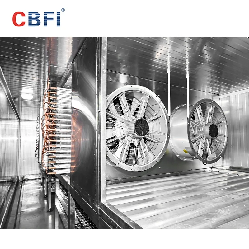 Industrial Automatic French Fries Production Line with Frozen IQF Tunnel Freezer System