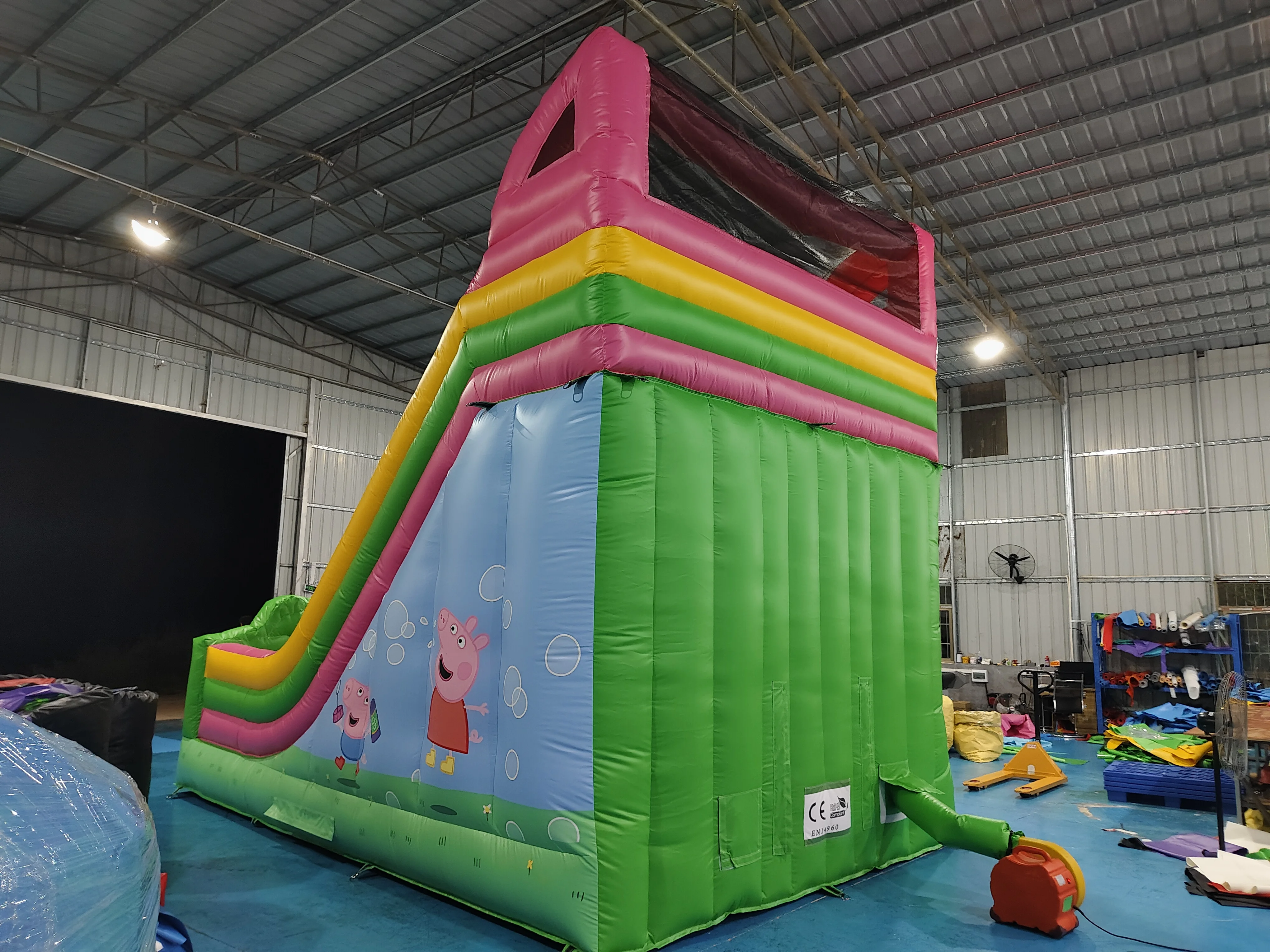 Inflatable Dry Slide Commercial Cartoon Kids Playground Inflatable Slide Outdoor Inflatable Park Bounce House With Slide