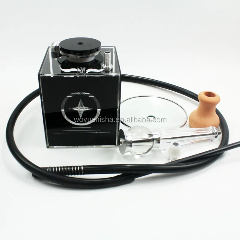Набор акриловых кальянов портативный кальян небольшой квадратный акриловый со светодиодной подсветкой