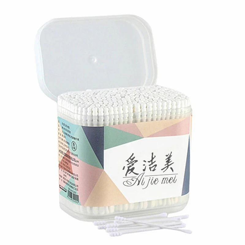 Qtips, бамбуковые палочки, хлопковые палочки, тонкие ватные палочки