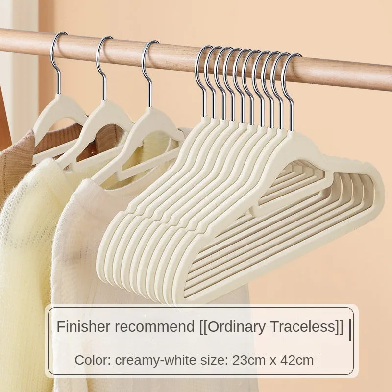 Dual-Purpose Dry Wet Rotatable Drying Racks Traceless Flocking Flannel Home Hanging Clothing Organizer Anti-Slip Non-Mark