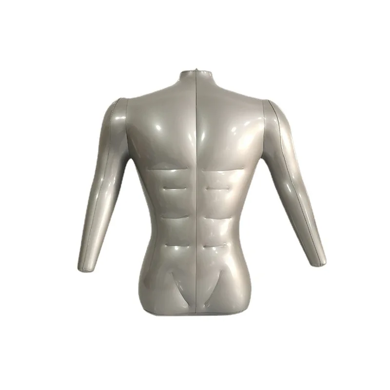 Hot sale 2024 Factory Sell Eco-friendly inflatable T-shirt shows Mannequin Inflatable PVC male torso mannequins