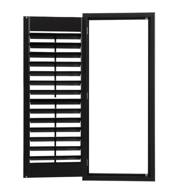 New Style Interior PVC Wooden Window Shutter 63/76/89/114mm Plantation For Windows Shade ventilation for privacy