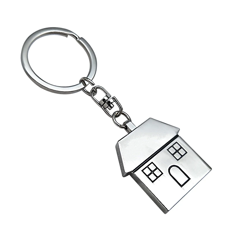 Wholesale Key Chain Maker Custom Logo Key Ring Bulk Zinc Alloy Silver Plated Metal Keychain