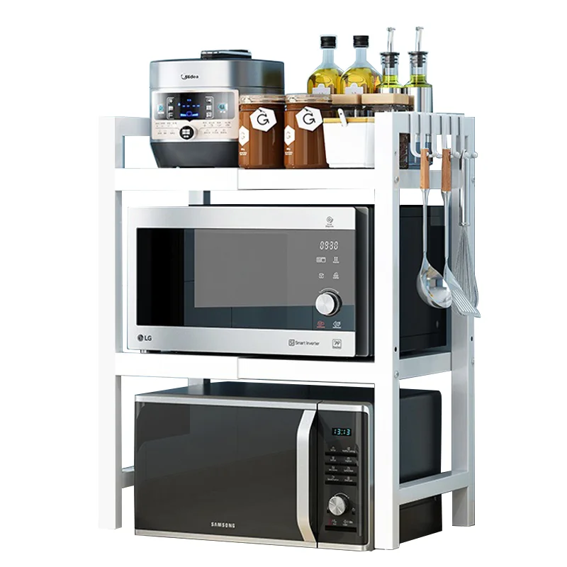 Strong load bearing metal expandable microwave shelf storage holders & racks microwave oven rack