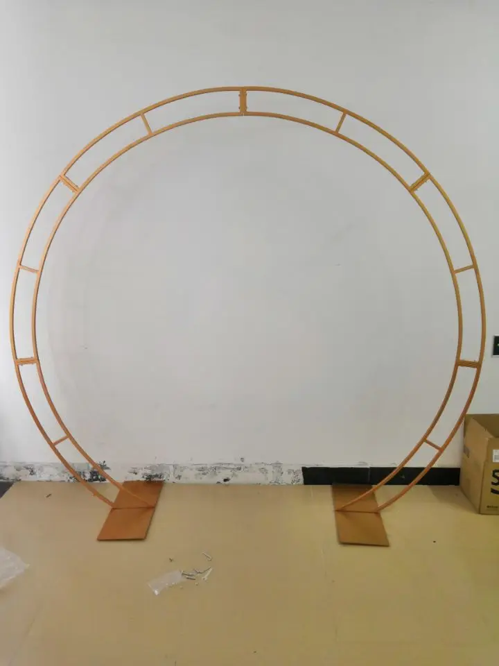 Складной металлический круглый Арка Свадебные стенты Цветочная подставка садовая Арка наружный сад Арка фон