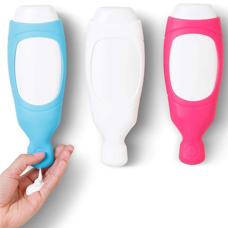 Wall Mounted Silicone Gel Bottle Organizer Storage Squeeze Pump Wash Hair Dispenser Shower Shampoo Dispenser for Bathroom