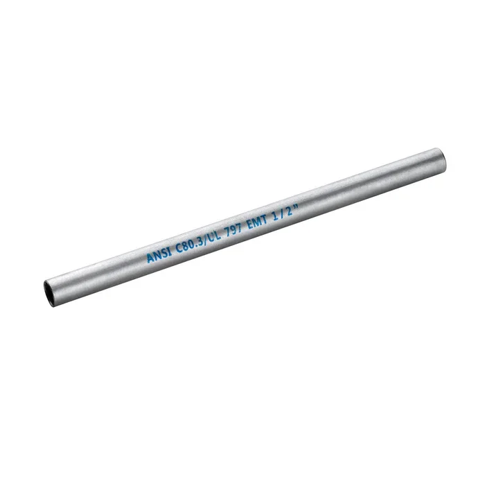 China Factory Supply 1/2inch  2 inch EMT Conduit Hot-dipped Galvanized Steel Metal Conduit Electrical Metallic Tubing With ULc