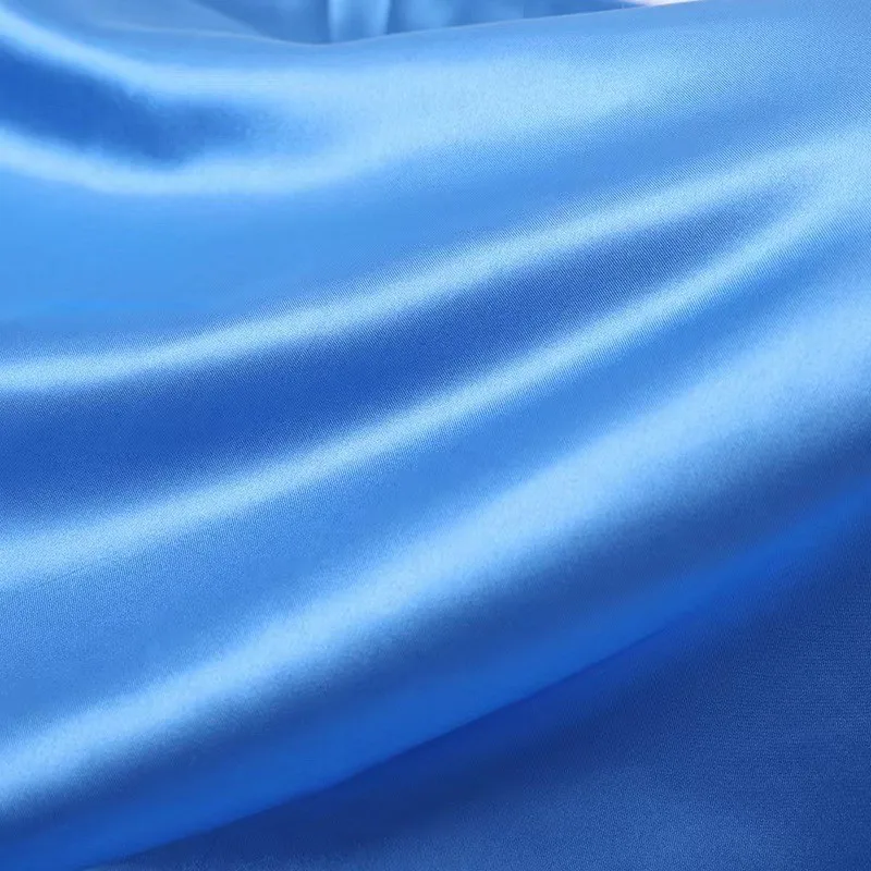 180gsm America satin silk fabric for women clothing pajama fabric and underwear wide use popularity satin fabric