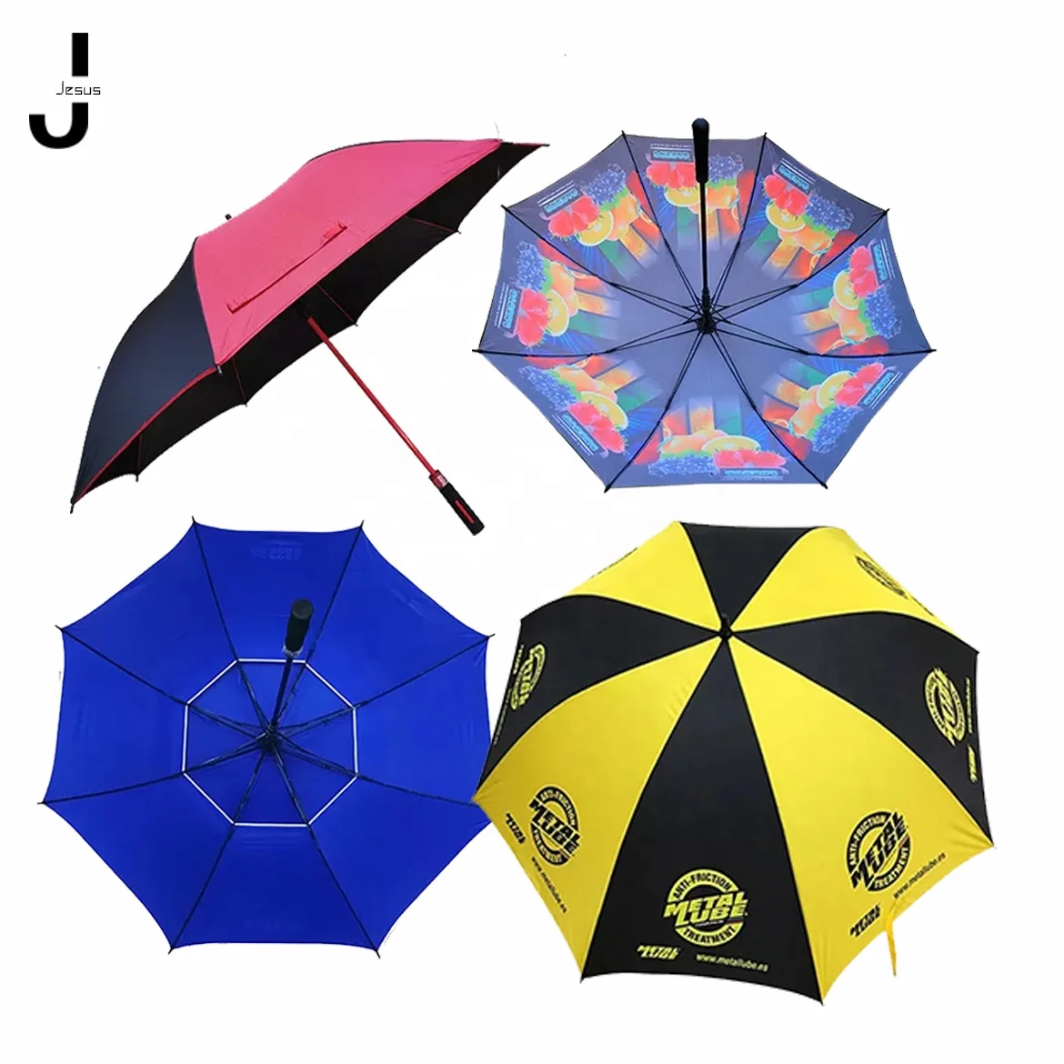 Customized Printing Double Canopy Golf Umbrella