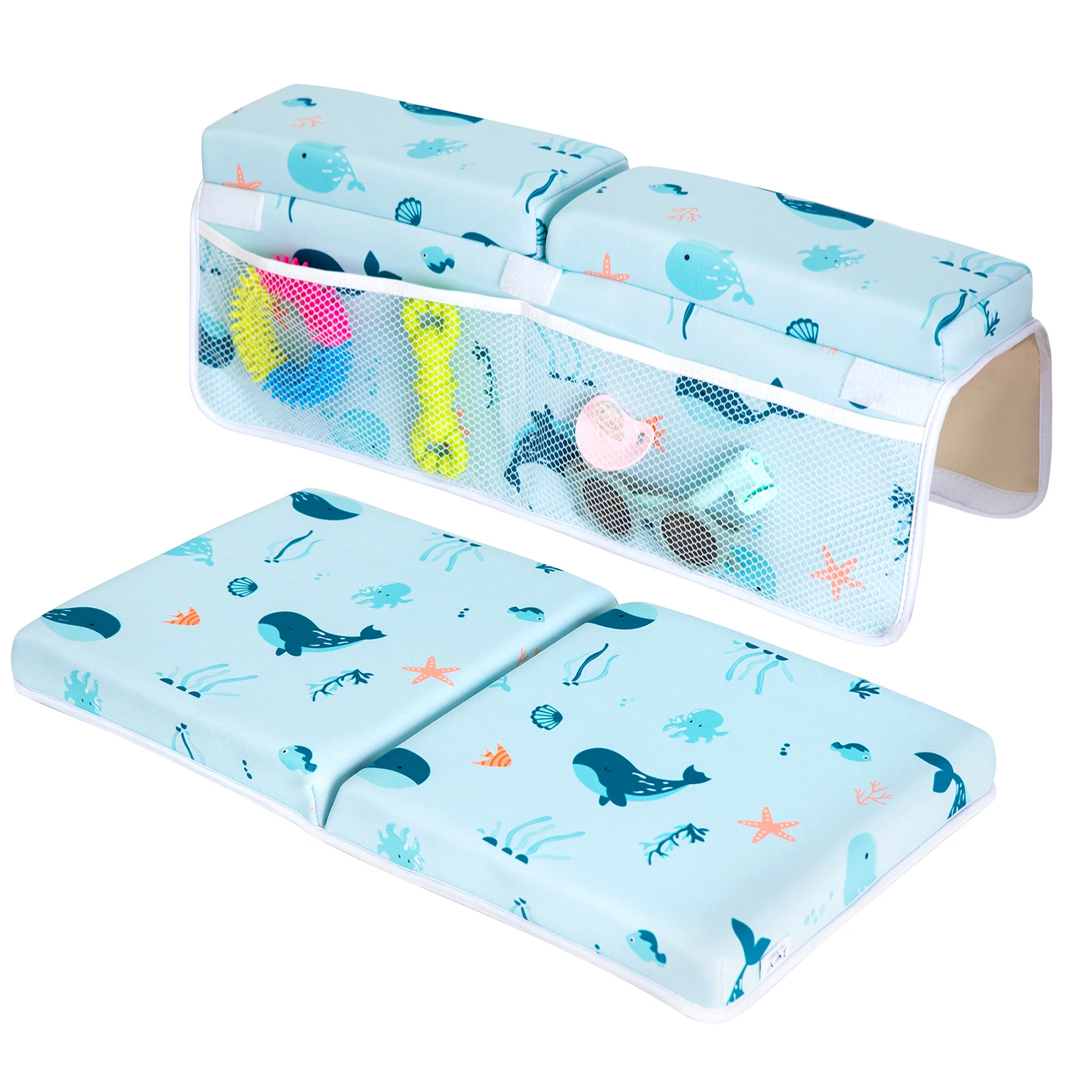 Diving material kneeling mat  Bathing Parents  Comfortable baby bath kneeler and Elbow Kneeling Rest Pad for Baby