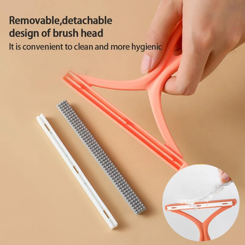 Portable Lint Remover Fuzz Fabric Shaver Double Sided Carpet Clothes Pet Hair Scraper Manual Cleaning Brushes