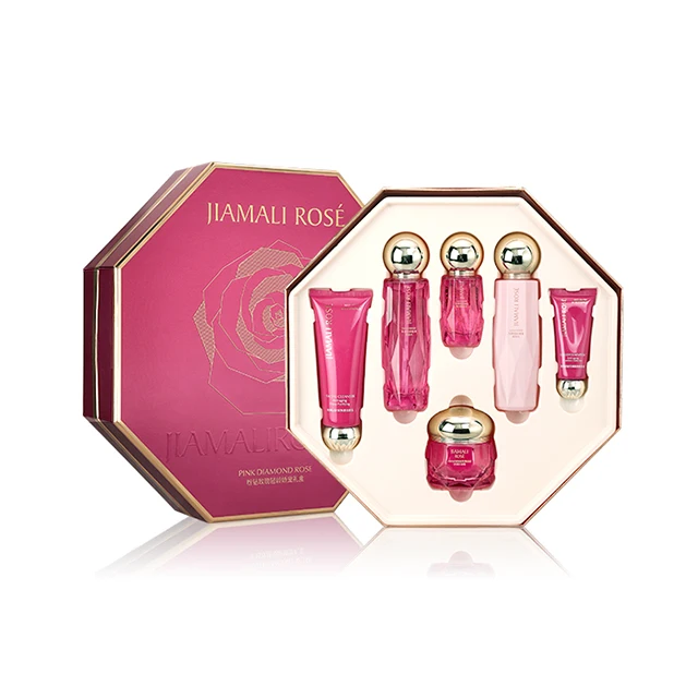 Private Label Beauty Women Skin Beauty Skincare Face Nourishing Facial Rose Skin Care Set
