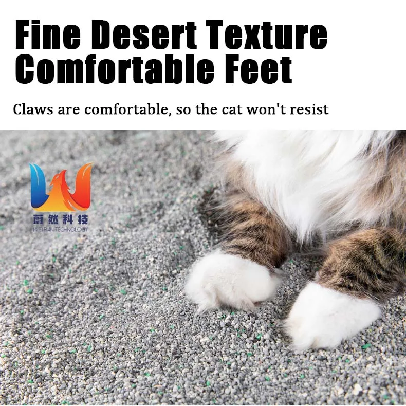 OEM Custom Natural Organic Lemon Fragrant Cat Litter Premium Clay Bentonite in Dust-Free Ball Shape Ball Colorless Clump