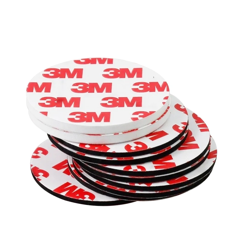 Free Sample Custom Sticker Foam Tape Round Squares Circle Waterproof Double Sided Die Cut EVA Foam Pad 3m Tape