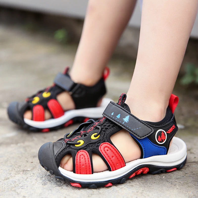 2020 Wholesale Big Boys Children School Casual Sneakers Slip On Canvas Fashion Summer Kids Sandals Shoes