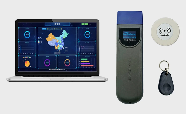 125kHz Durable Guard Tour Systems RFID Clocking Patrol Reader Guard Security System