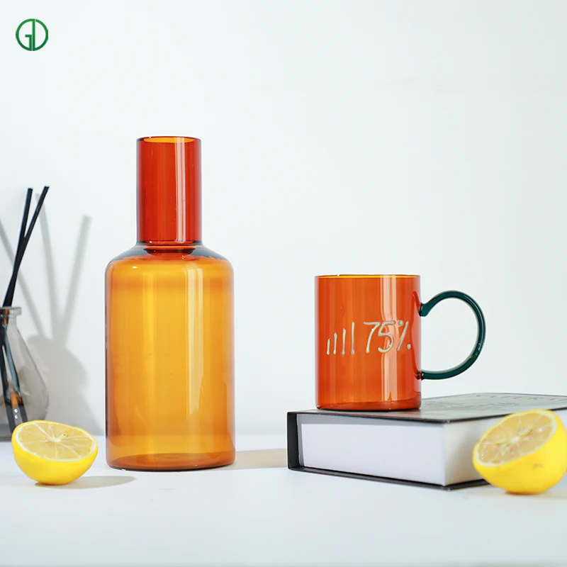 Custom Nordic Home Design Reusable Drinking Crafted Color Glass Cup Beauty in Simplicity glass mug