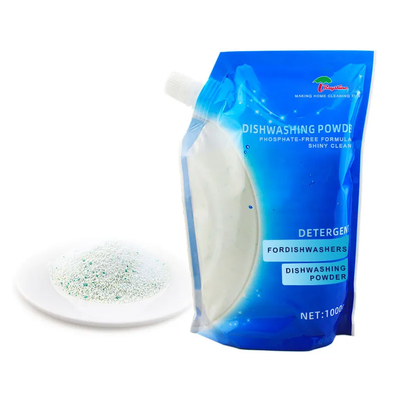 Rayshine Wholesale Dish washing Brighten Powder Water Scale Avoidance Dishwasher Assistant Powder Salt 1000g