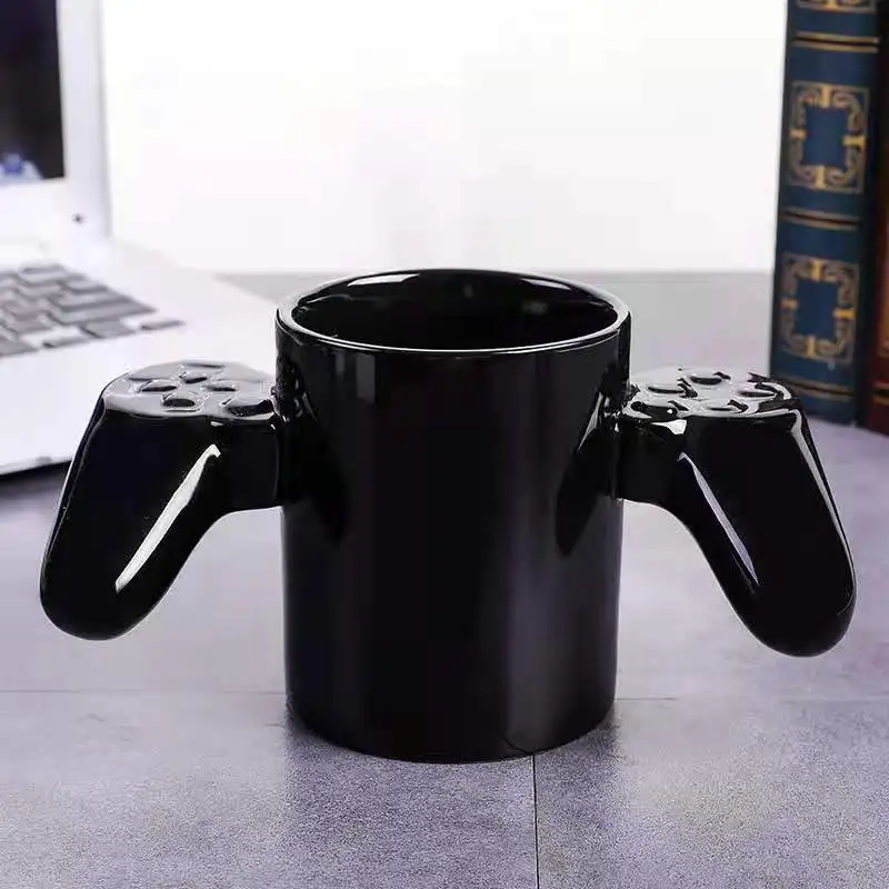 350ml cool gamer cups unusual game controller handle Gamer mug