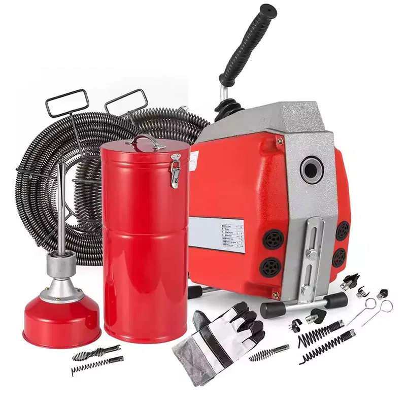 Professional Pipe Cleaning Equipment - Complete Set for Plumbers