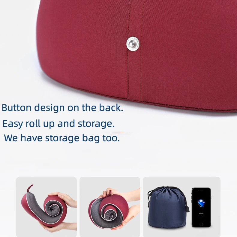 Hot Memory Foam Inflatable Personalized Travel Car Memory Neck Rest Pillow Head Support Travel Pillow for Airplane