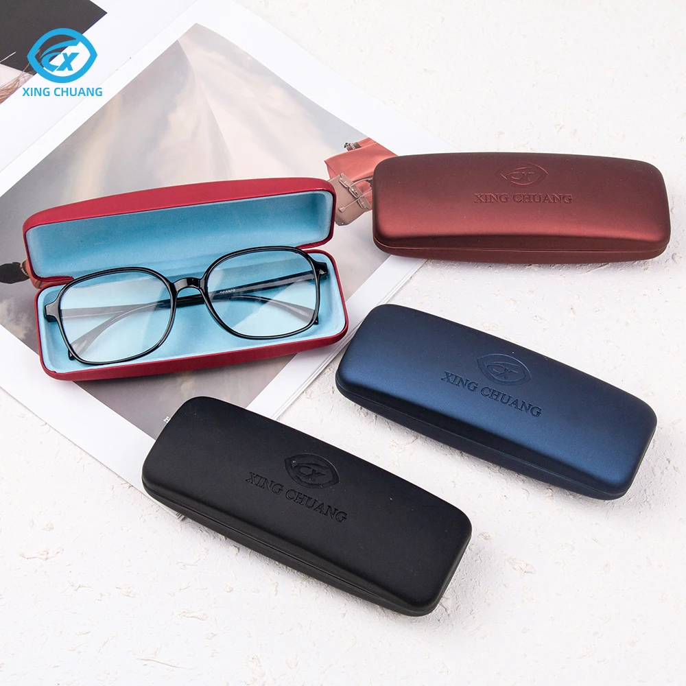 Wholesale High Quality Portable Metal Box sunglasses case custom logo eyewear case spectacle case