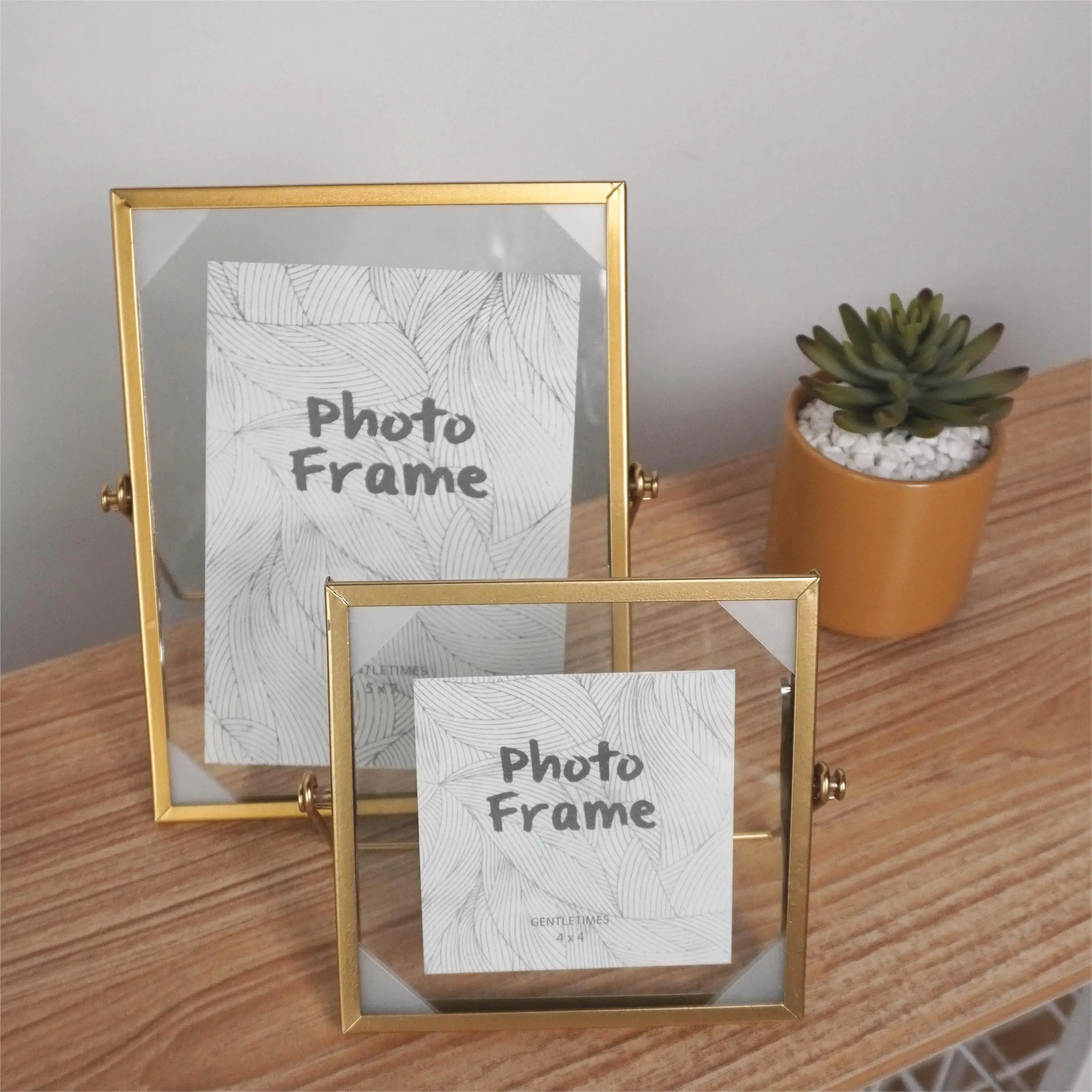 Aspire best selling  Home decoration products  Metal photo Frame With Glass Gold Wholesale