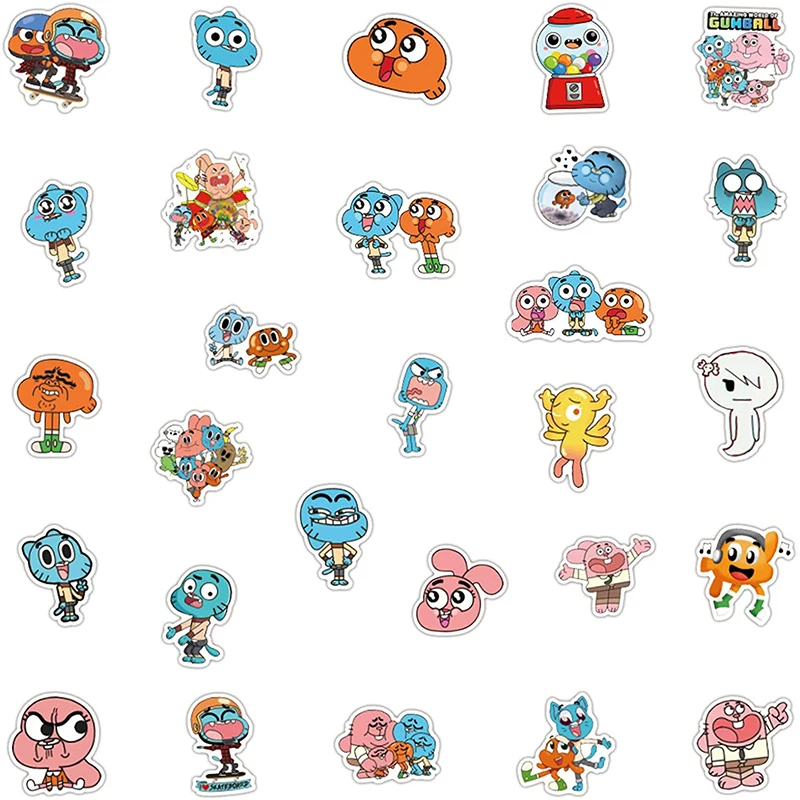 
Customized fun cartoon vinyl stickers suitable for computer notebook graffiti cartoon game movie characters 