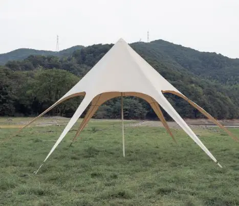 Aluminum frame waterproof spider Star Shade Marquee tent single pole Stretch star tent for Events and Wedding