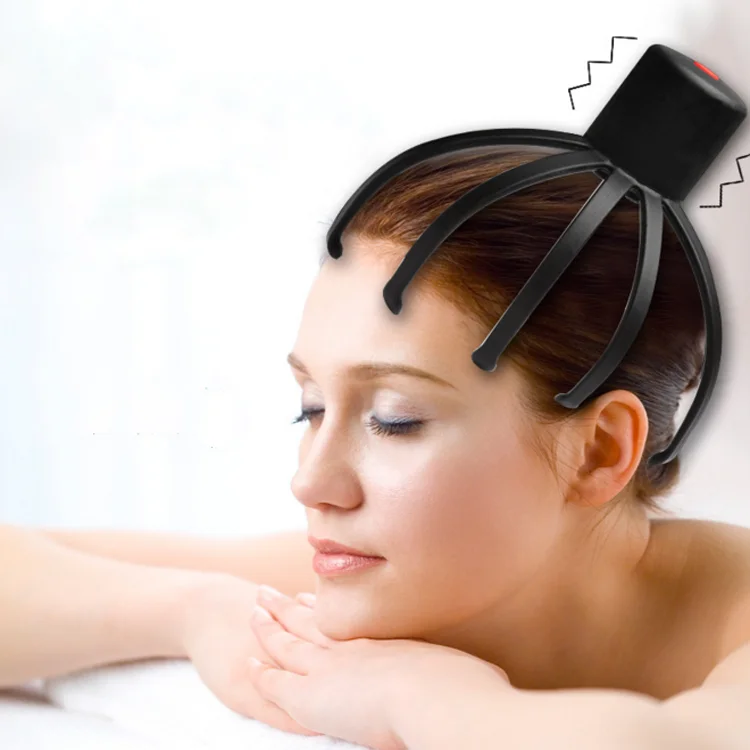 Gubebeauty personal electric vibration head scalp head massager brush microcurrent octopus head massager for work study