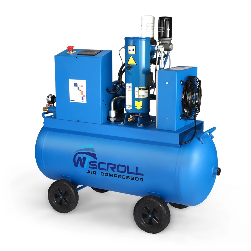 Best 16 bar 10hp low noise industrial scroll air compressor for sale