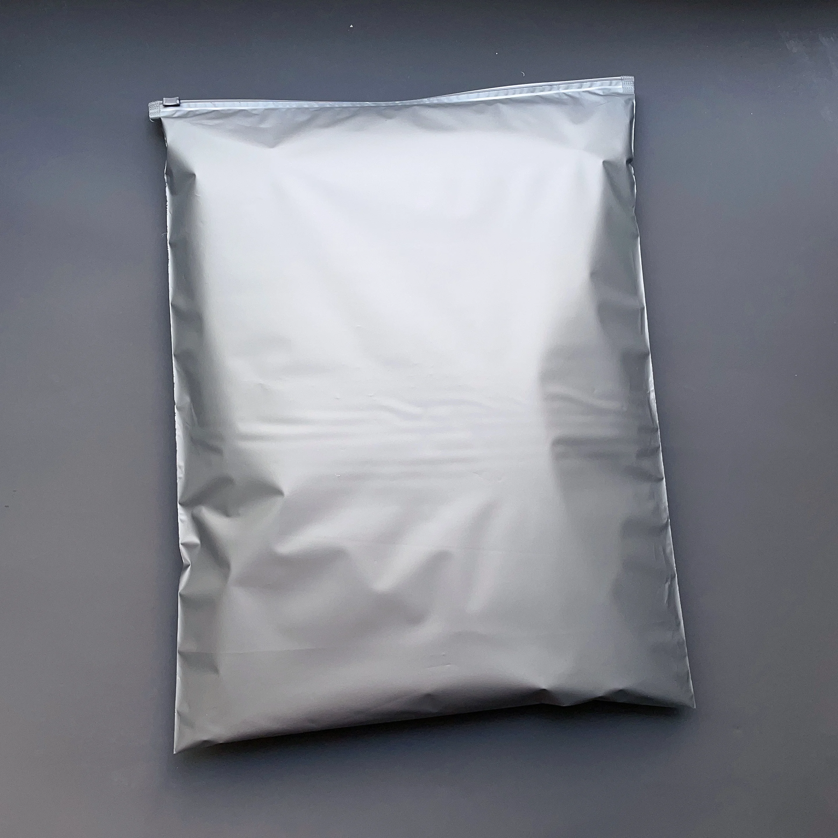 35x45cm custom logo printed clothing packaging zipper bag sweatshirt garment bags plastic storage silver bags for clothes