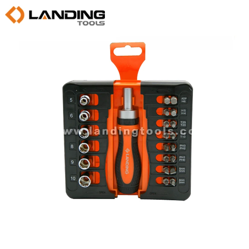 High Quality Low Price Landing 23pcs Ratchet Screwdriver Set Bit