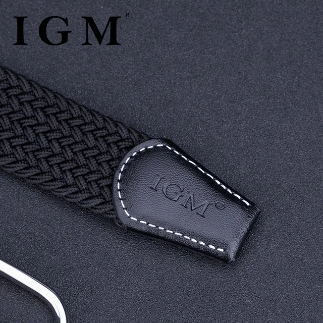 IGM Mens Women Unisex Elastic Fabric Braided Stretch Woven Jeans Cheap Belts