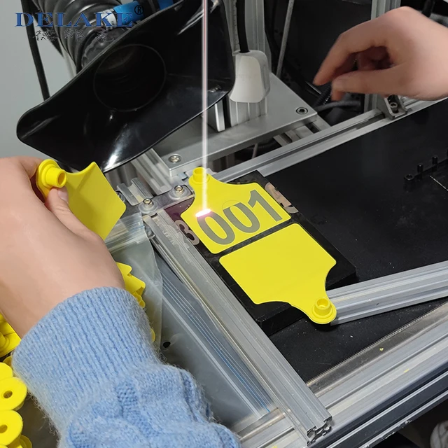 2023 Заводская поставка без выцветания устойчивые к холоду бирки для ушей коровьего молока лазерной печати