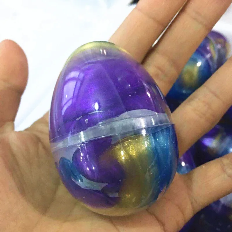 Слайм Galaxy Egg блестящий слайм пушистый игрушки для яиц Прямая продажа с завода Хрустальная забавная развивающая игрушка демонстрационная коробка