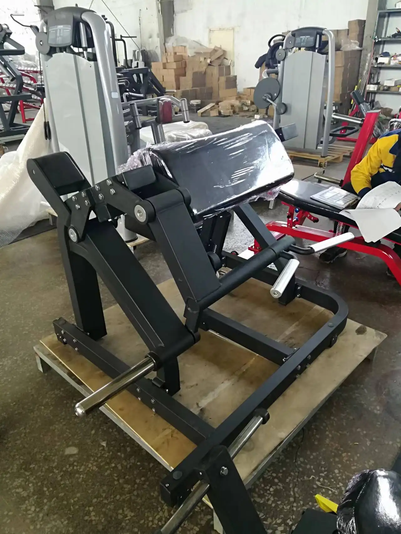 LZ72 Commercial Plate Loaded Press Gym Fitness Equipment Seated Biceps Machine for gym club