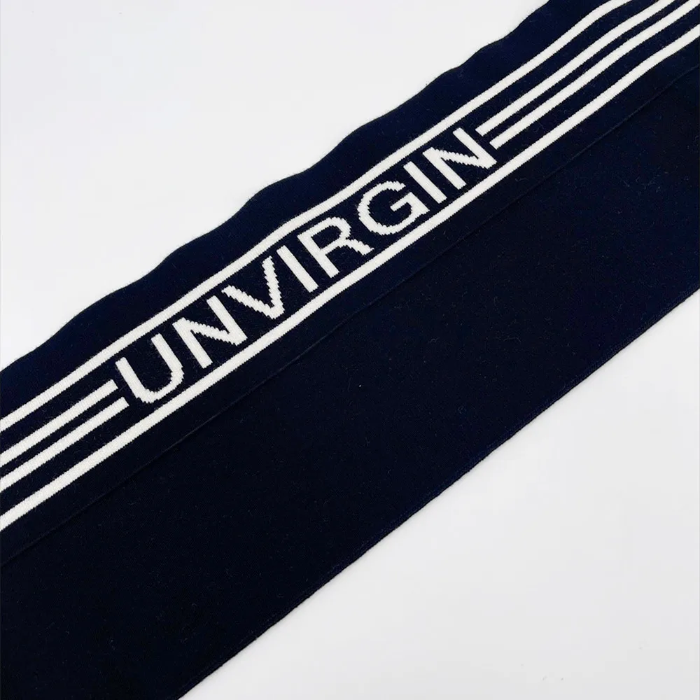 custom cotton spandex jacquard 1X1 rib cuff leather jacket down jacket Rib Knit Fabric